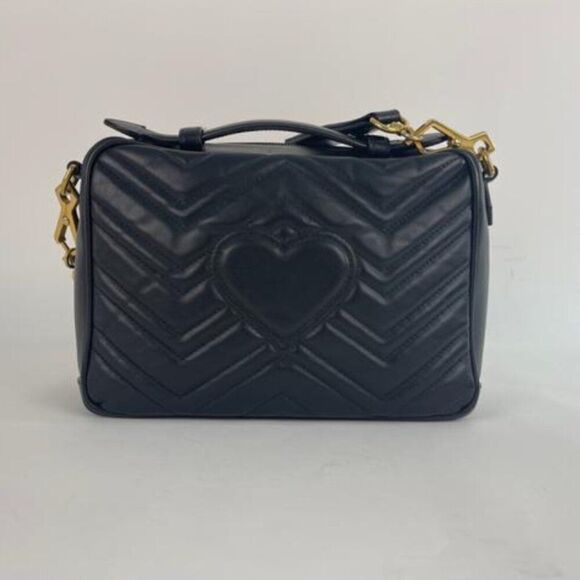 Gucci Quilted Leather GG Marmont Small Crossbody Shoulder Handbag - Picture 4 of 13